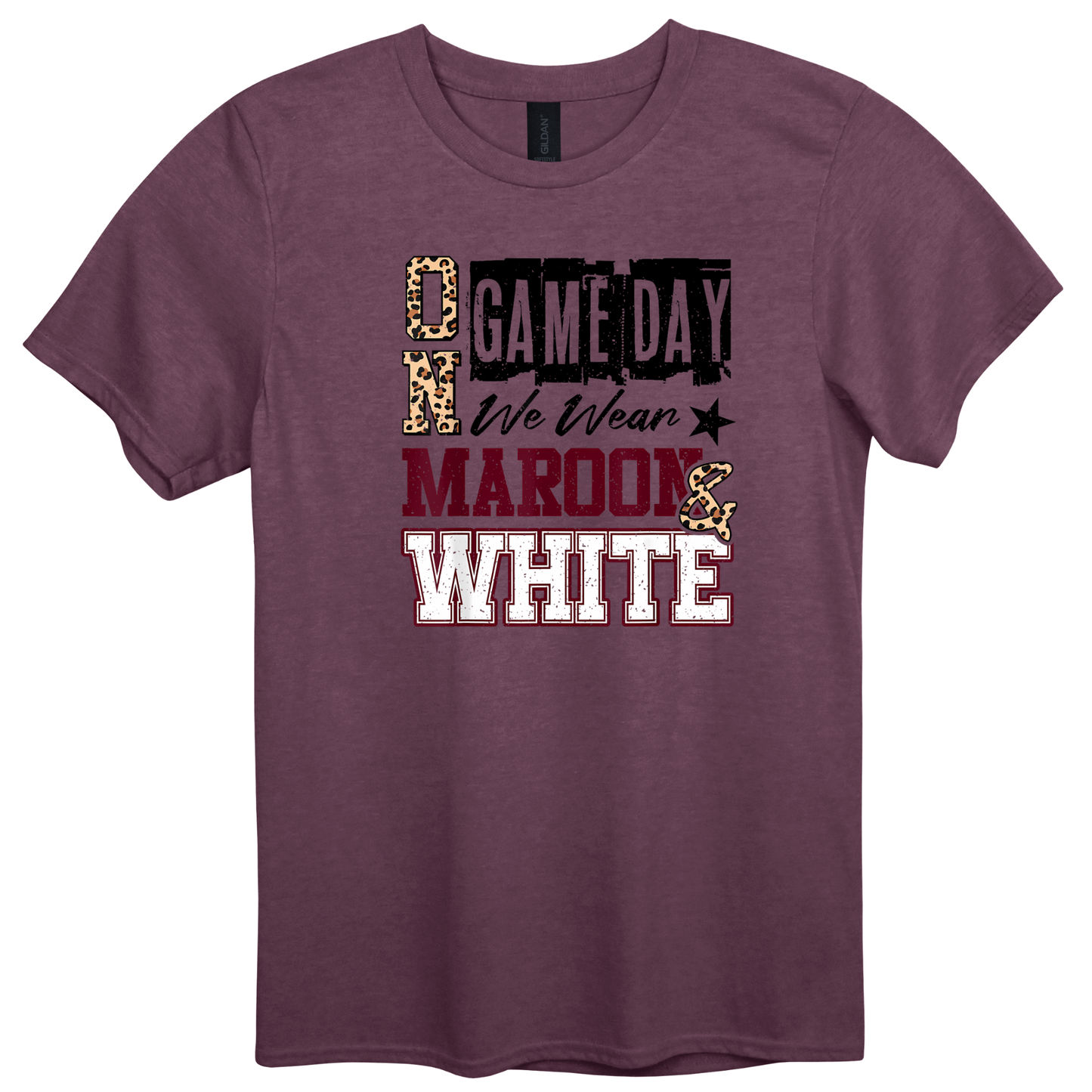 GAME DAYS Maroon & White Graphic Apparel | Adult Spirit Wear