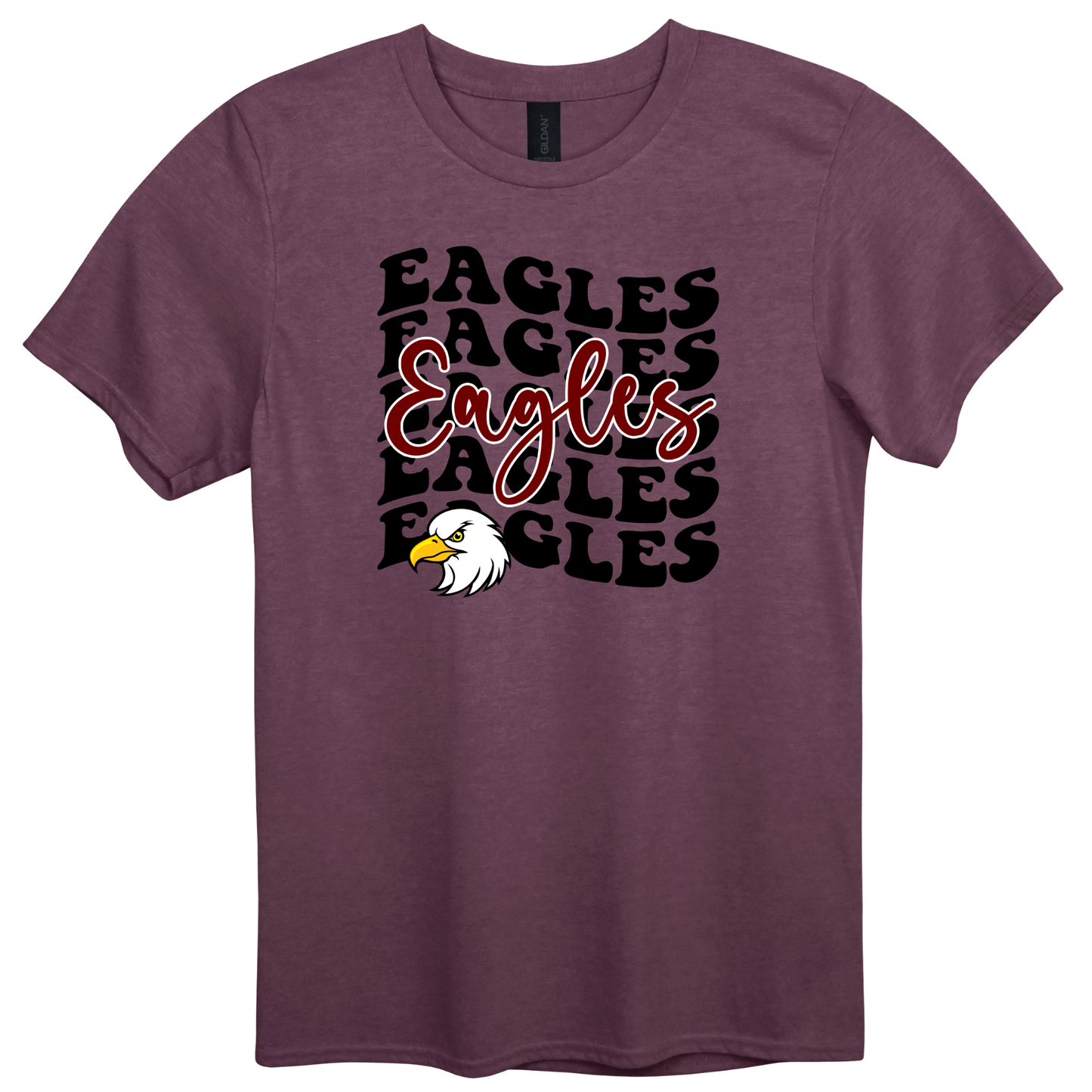 WAVY EAGLES Stacked Graphic Apparel | Adult Spirit Wear