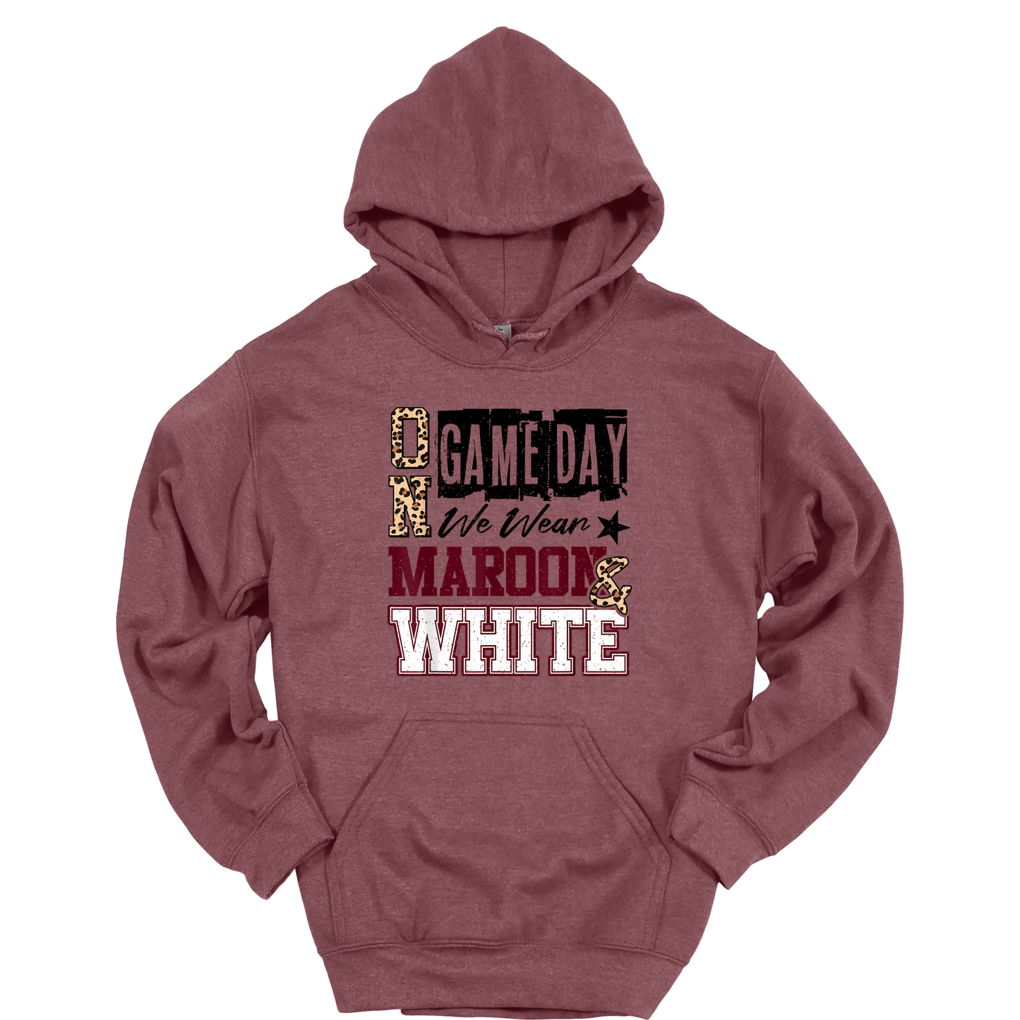 GAME DAYS Maroon & White Graphic Apparel | Adult Spirit Wear