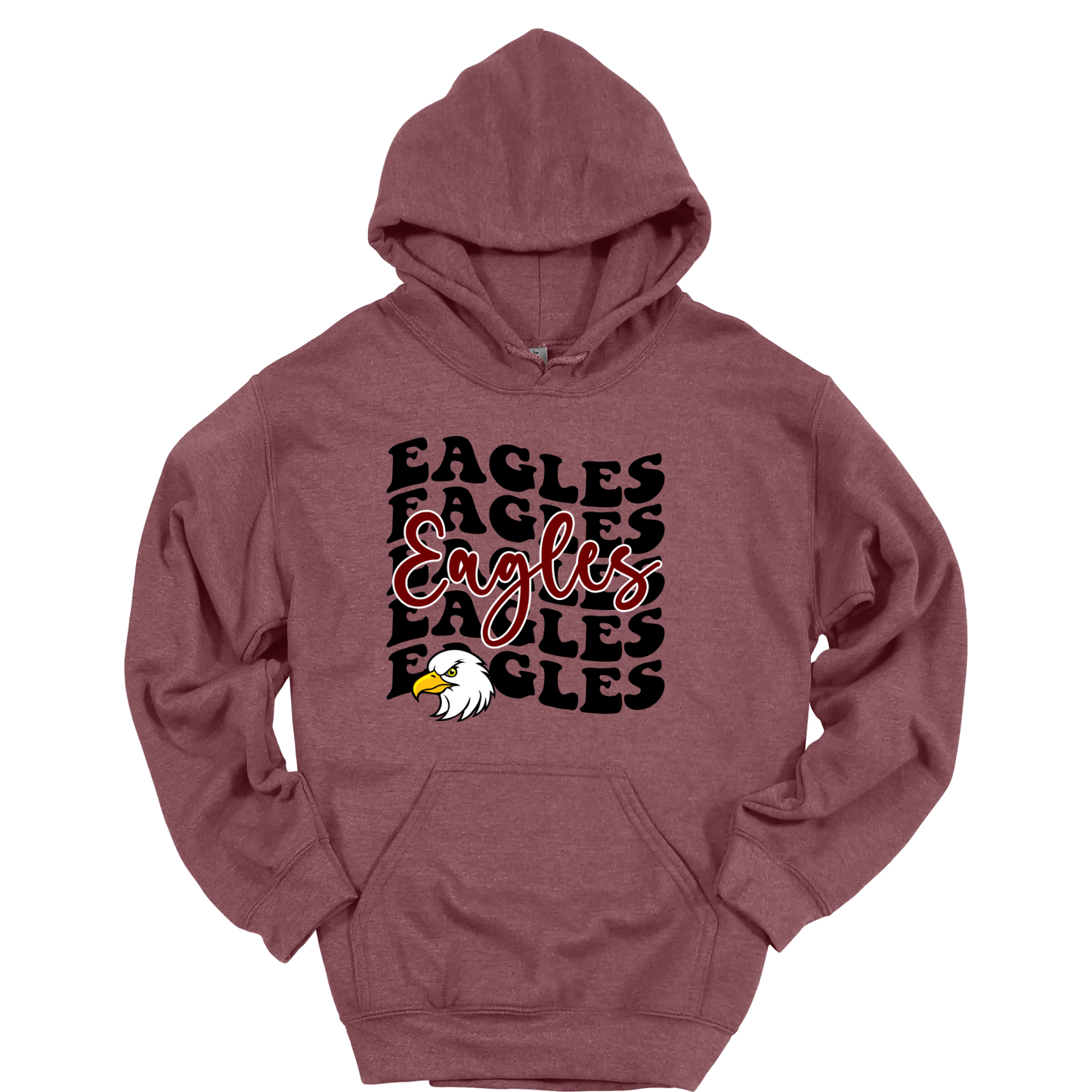 WAVY EAGLES Stacked Graphic Apparel | Adult Spirit Wear