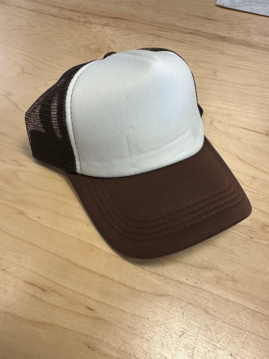 Youth brown trucker hats