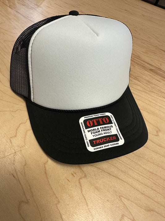 Otto Youth Trucker Hat - Black/White