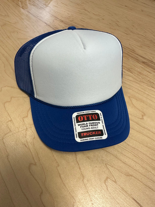 Otto Youth Trucker Hat - Royal/White