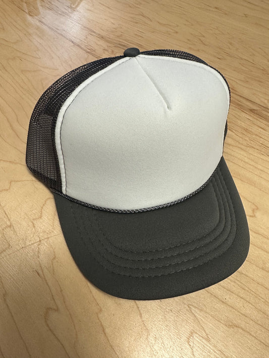 Otto Youth Trucker Hat - Charcoal/White