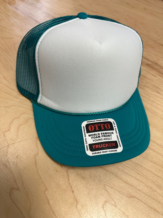Otto Youth Trucker Hat - Jade/White