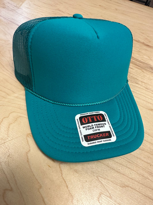 Otto Adult Trucker Hat - Turquoise