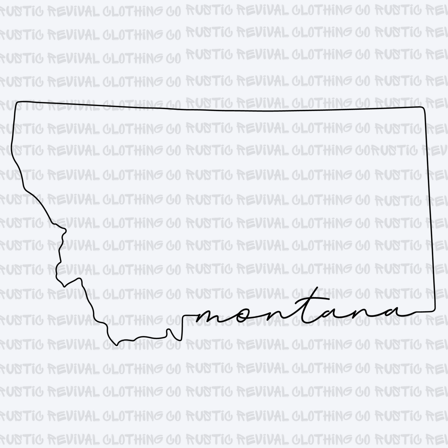 Simple Montana Map