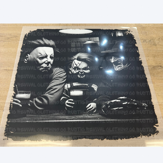 Black and White Halloween Screen