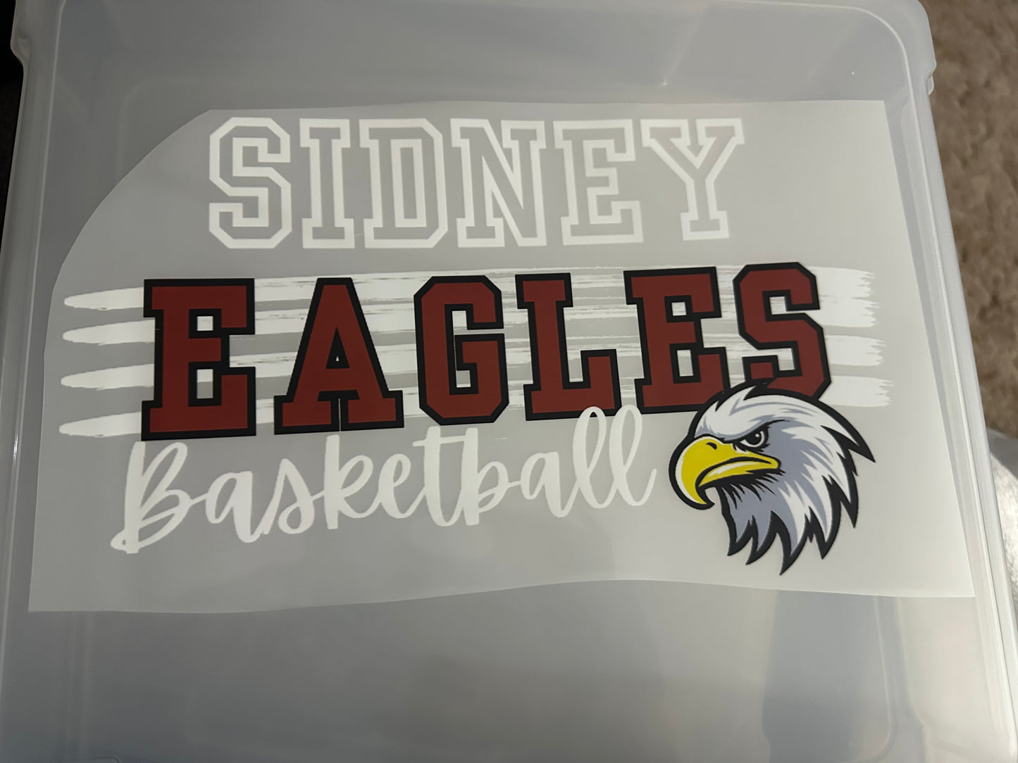 Sidney Eagles Basketball w/Lines