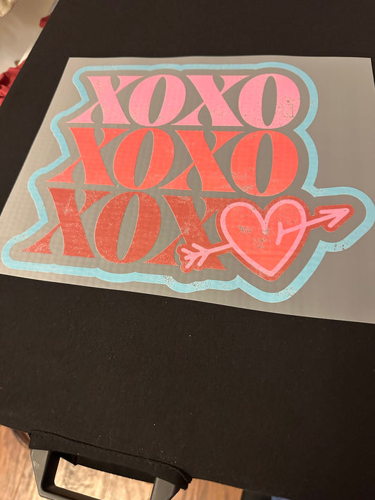 XOXO Heart Stacked