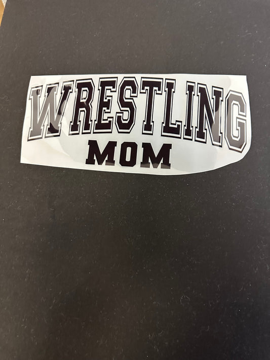 Black Print Wrestling Mom