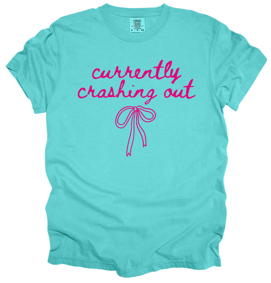 CURRENTLY CRASHING OUT Graphic Apparel | Adult Tee