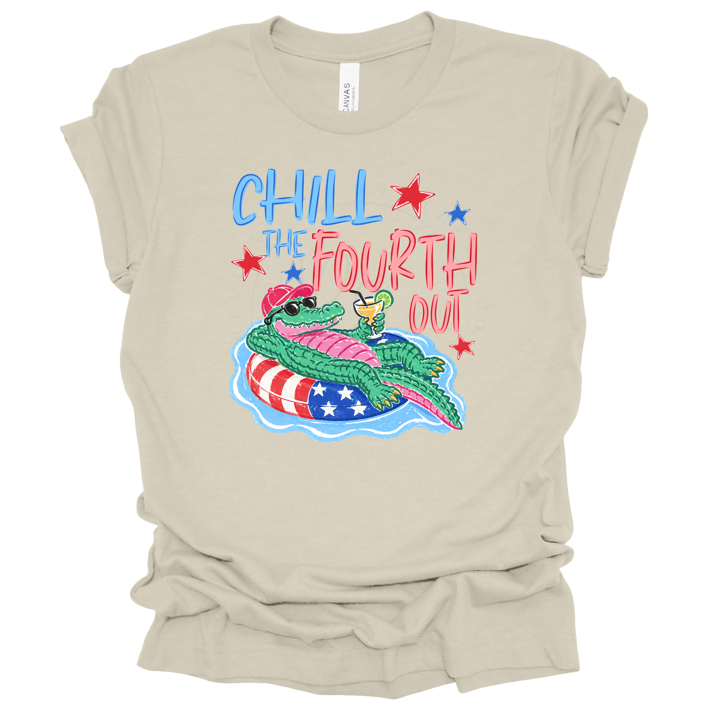 CHILL THE 4TH OUT Graphic Apparel | Adult Patriotic Tee