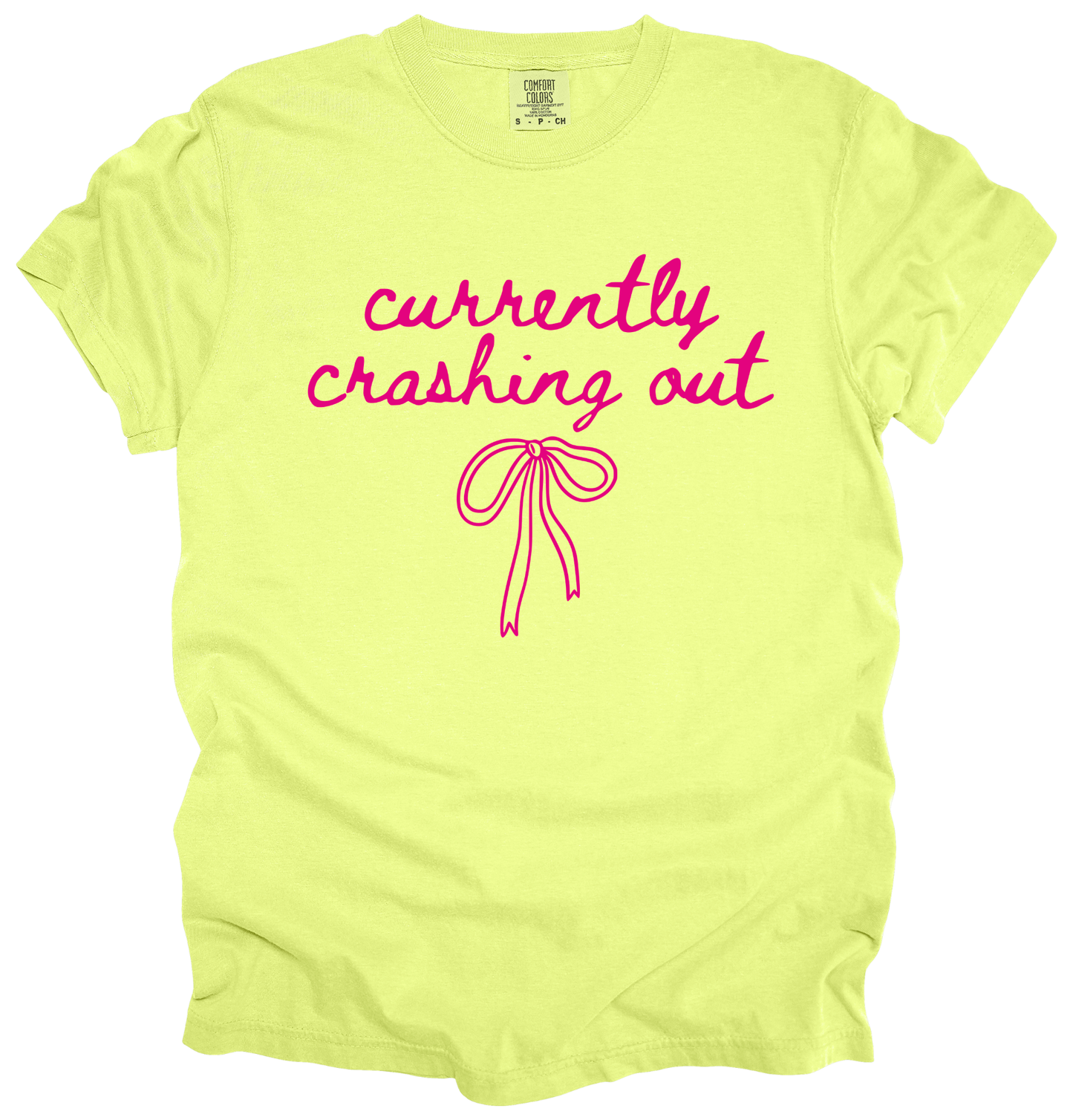 CURRENTLY CRASHING OUT Graphic Apparel | Adult Tee