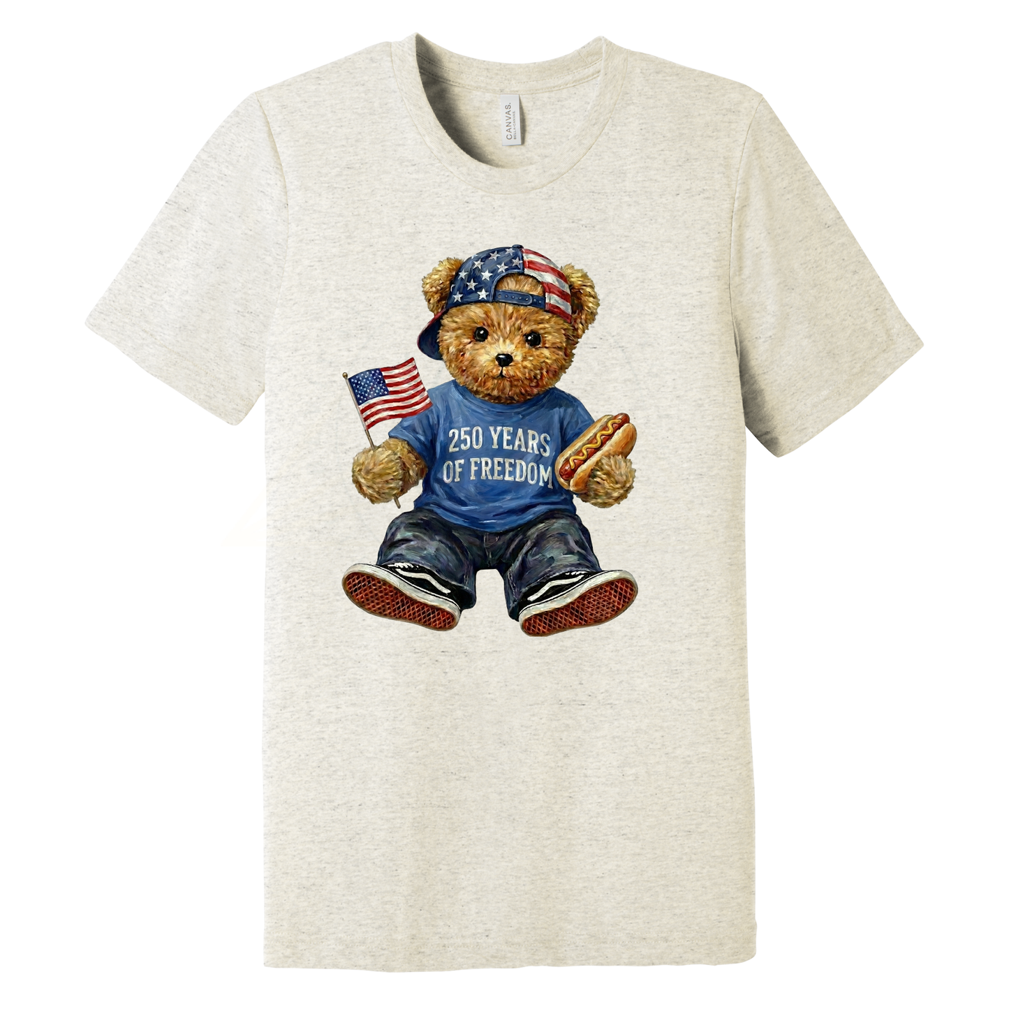 FREEDOM TEDDY Graphic Apparel | Youth Patriotic Tee
