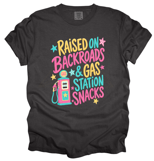 BACKROADS & SNACKS Graphic Apparel | Adult Tee & Tank
