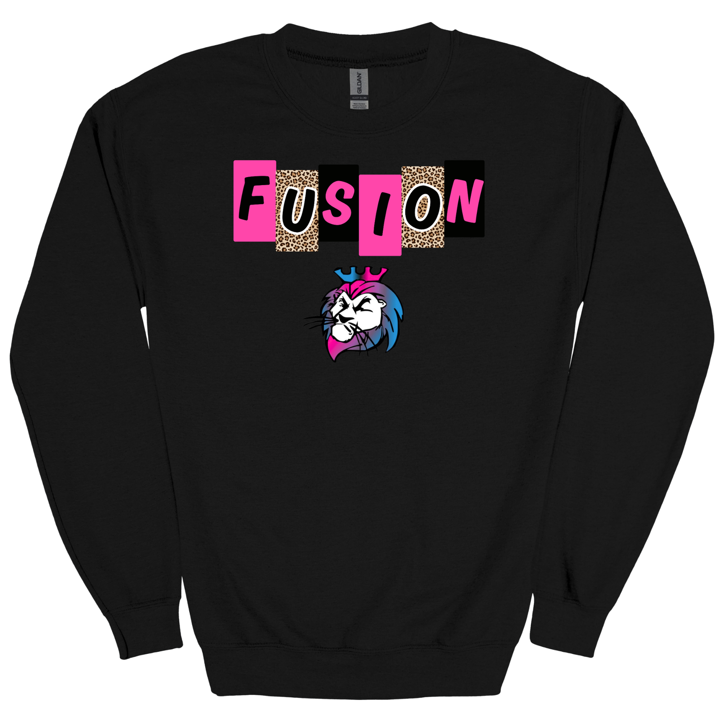 Pink Fusion Leopard Letter Blocks Graphic Apparel | Adult Spirit Wear