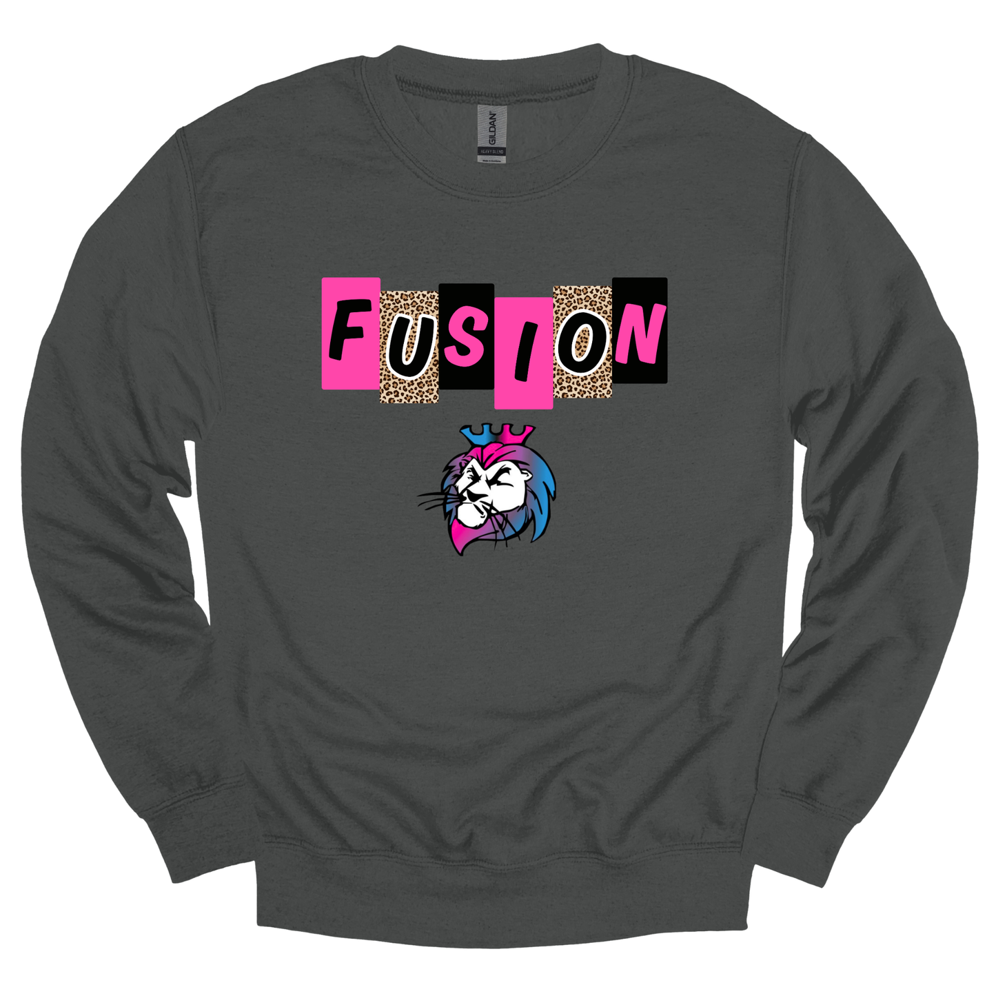 Pink Fusion Leopard Letter Blocks Graphic Apparel | Adult Spirit Wear