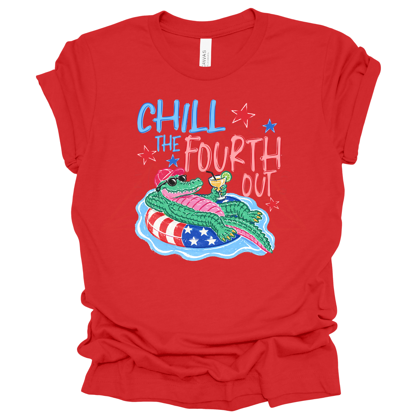CHILL THE 4TH OUT Graphic Apparel | Youth Patriotic Tee