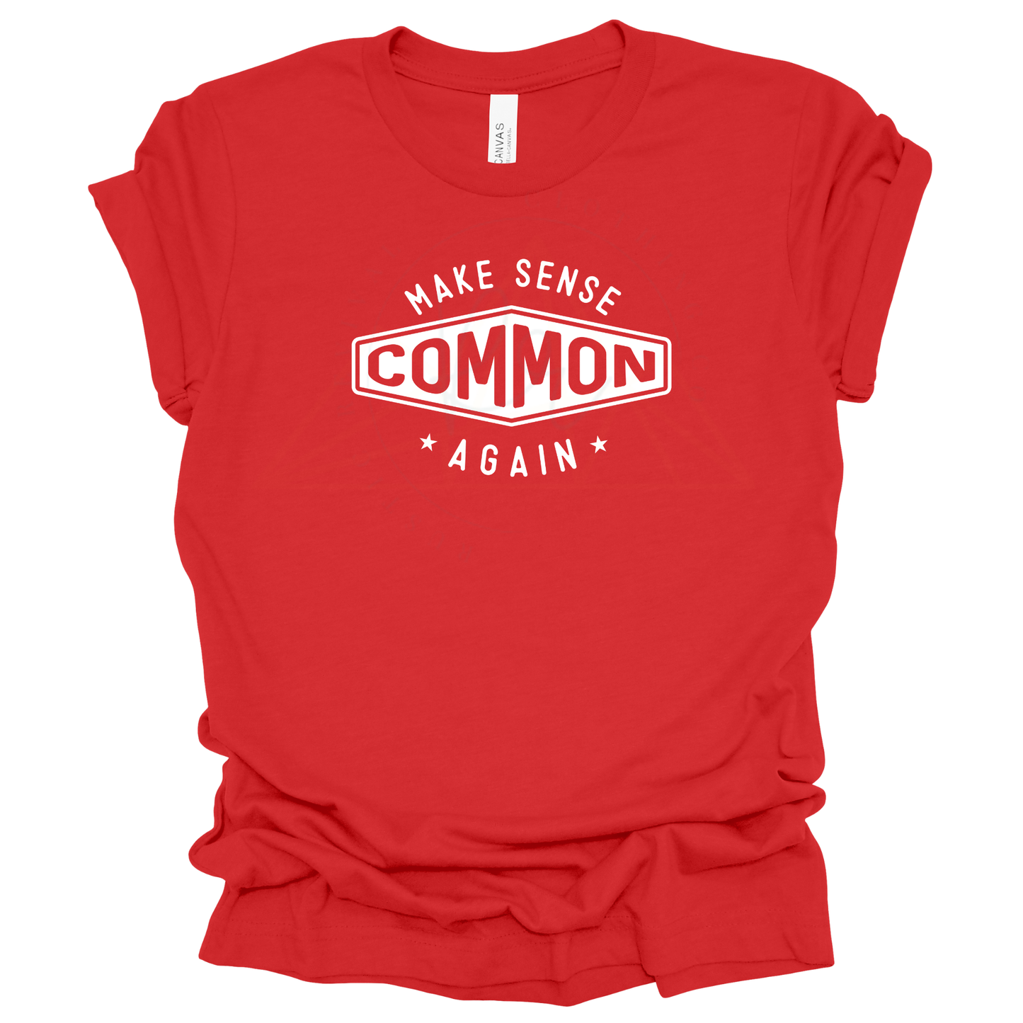 MAKE SENSE COMMON AGAIN Graphic Apparel | Adult Tee