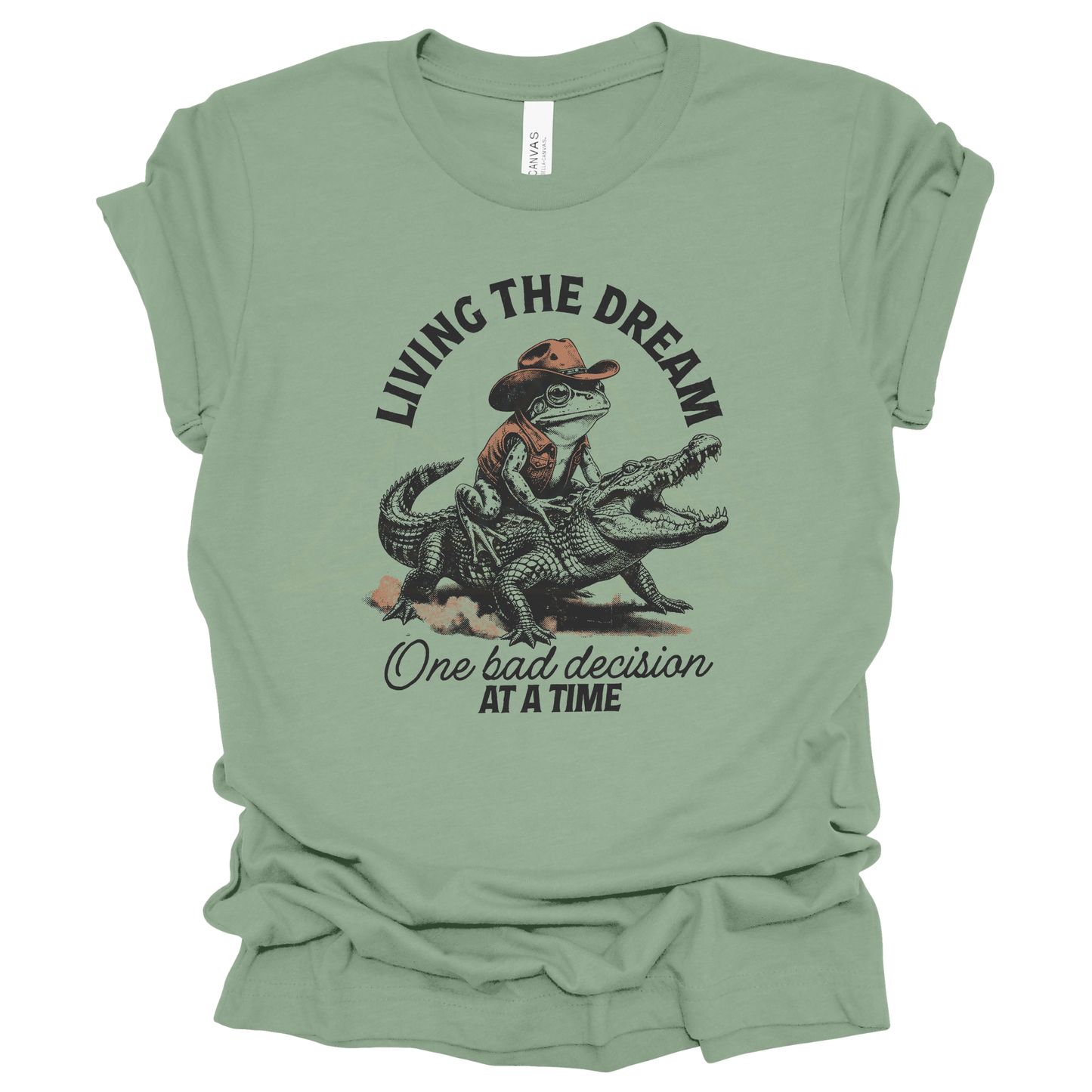 LIVING THE DREAM Graphic Apparel | Adult Vintage Western Tee