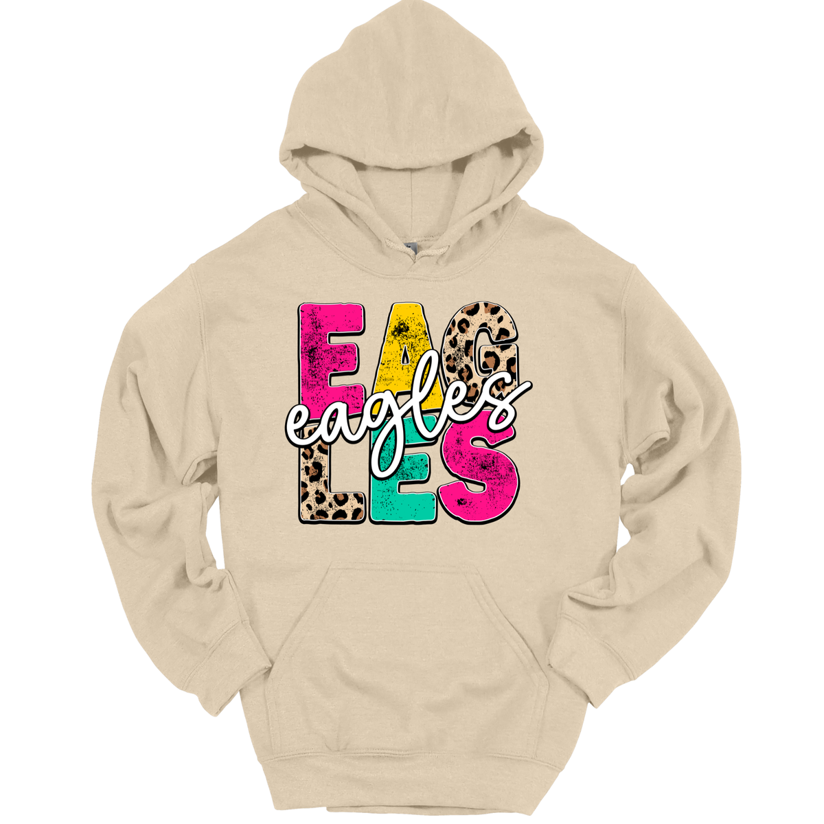 EAGLES Leopard Graphic Apparel | Adult Spirit Wear