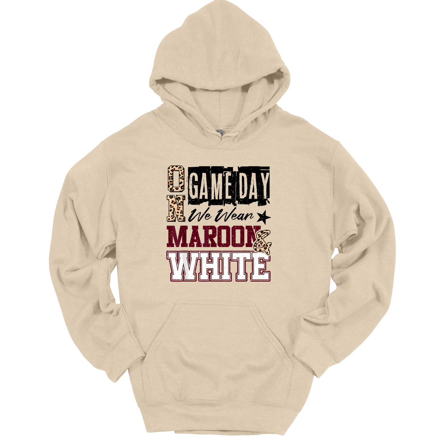 GAME DAYS Maroon & White Graphic Apparel | Adult Spirit Wear
