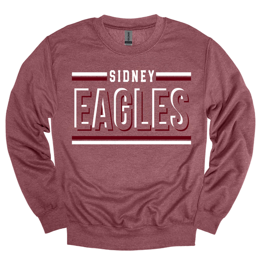 SIDNEY EAGLES Outline Graphic Apparel | Adult Spirit Wear Collection
