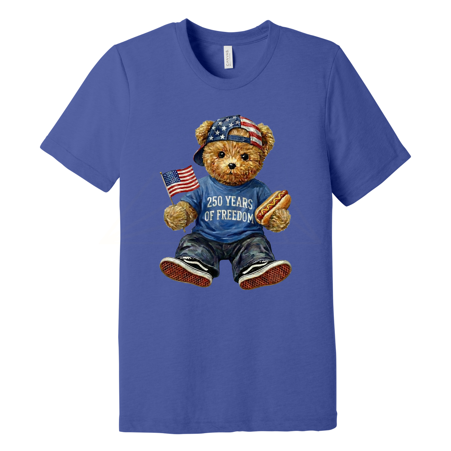 FREEDOM TEDDY Graphic Apparel | Youth Patriotic Tee