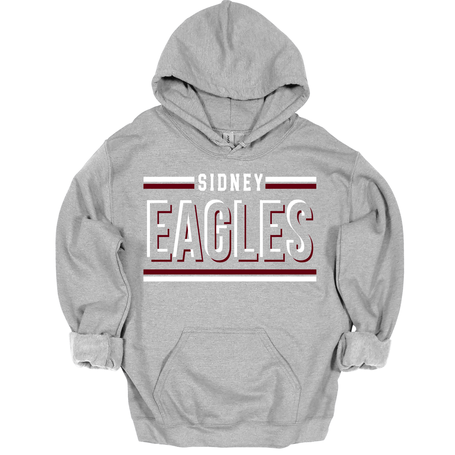 SIDNEY EAGLES Outline Graphic Apparel | Adult Spirit Wear Collection