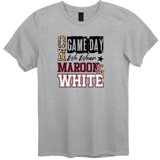 GAME DAYS Maroon & White Graphic Apparel | Youth Spirit Wear