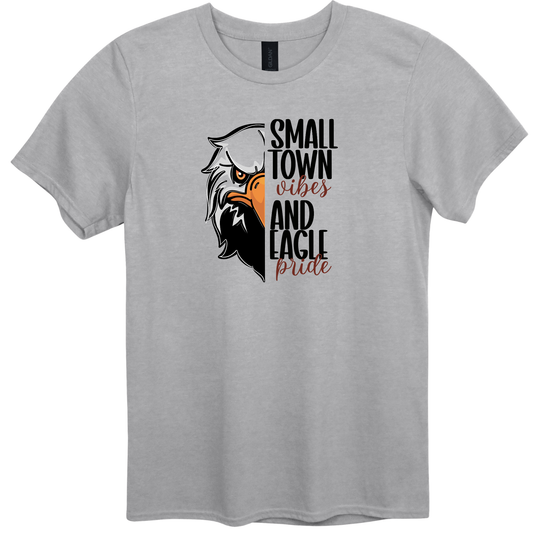 Small Town Vibes & Eagle Pride Graphic Apparel | Sport Grey | Adult Spirit Wear