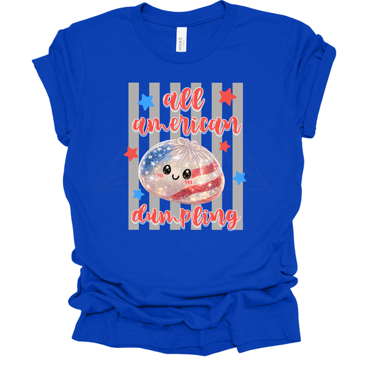 ALL AMERICAN DUMPLING Graphic Apparel | Youth Patriotic Tee