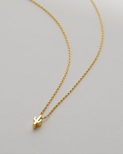 Stick Together Icon Necklace: 14k Gold