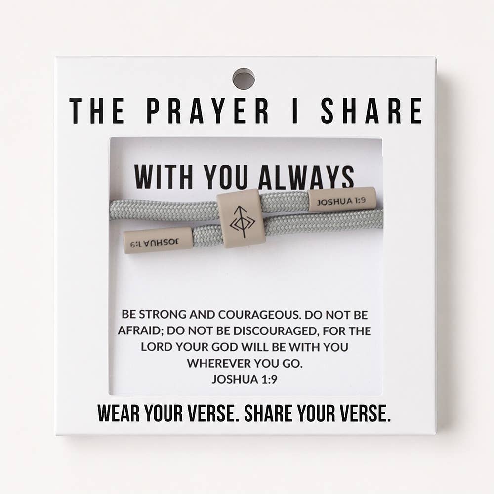 WITH YOU ALWAYS Christian Cord Bracelet, Team Gifts