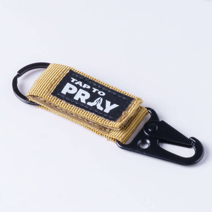 Tap To Pray™ - Tactical Carabiner Keychain: Green