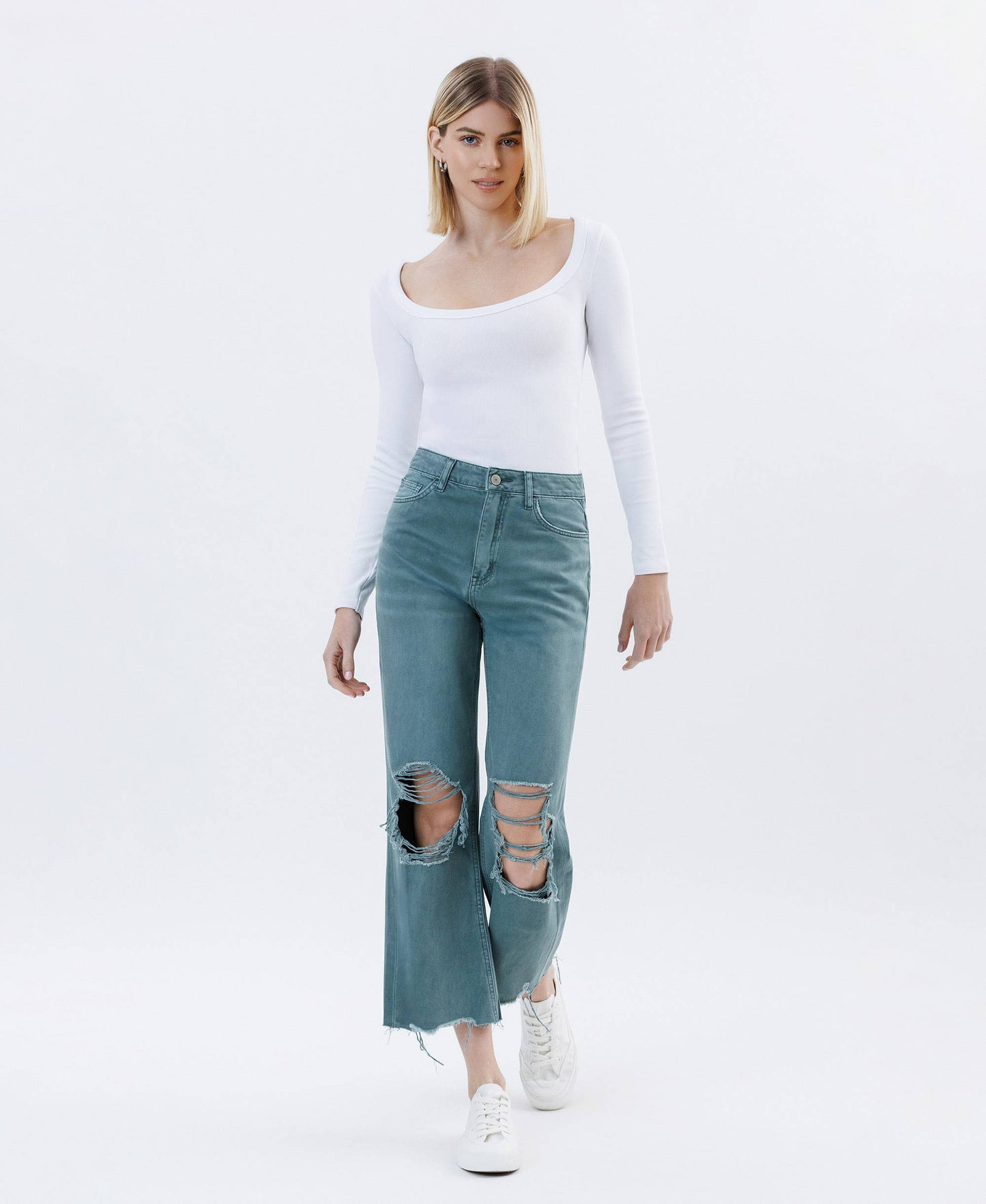 90'S VINTAGE SUPER HR CROP FLARE