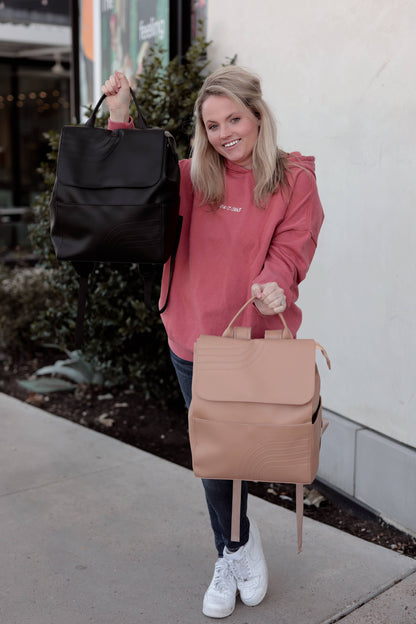 Everything Backpack- Embossed Rainbow (Midnight)