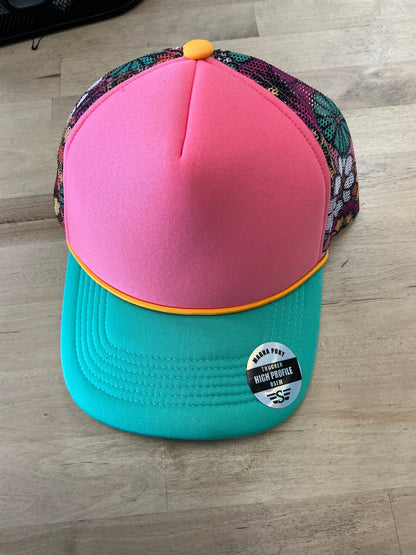 Magna Pony Floral Mesh Cap