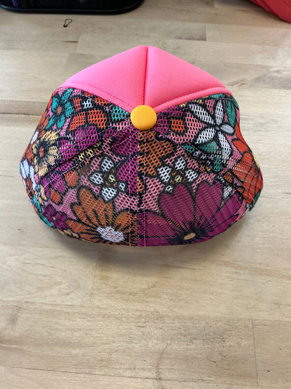 Youth Floral Mesh Trucker Hat
