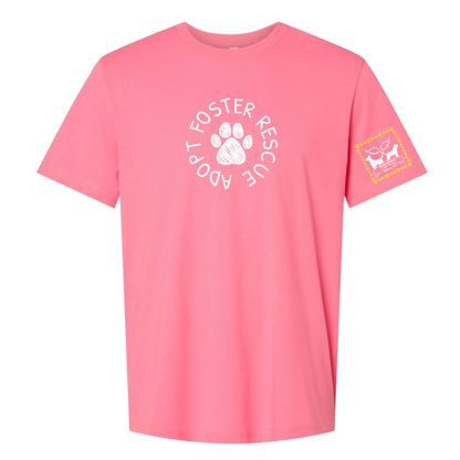 Rescue Foster Adopt Neon Pink