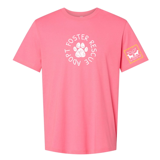 Rescue Foster Adopt Neon Pink